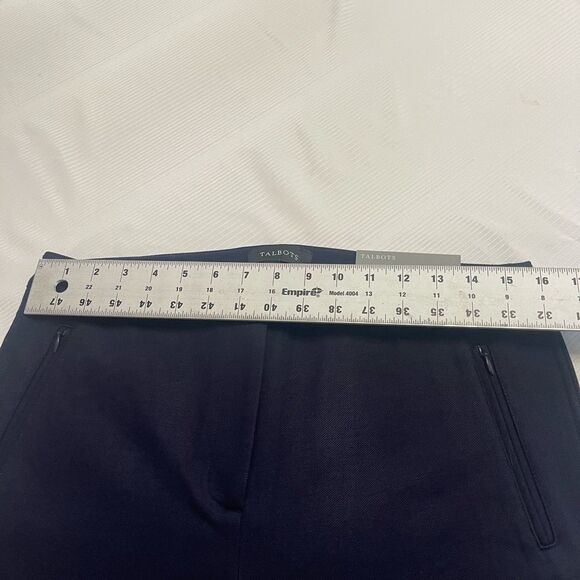 NWT Talbots Women’s Navy Blue Skinny Ankle Pants Size 10 New - Picture 2 of 10